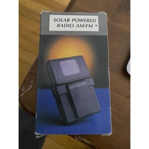 NEW Vintage Rare Pocket Mini Solar Powered Radio AM/FM